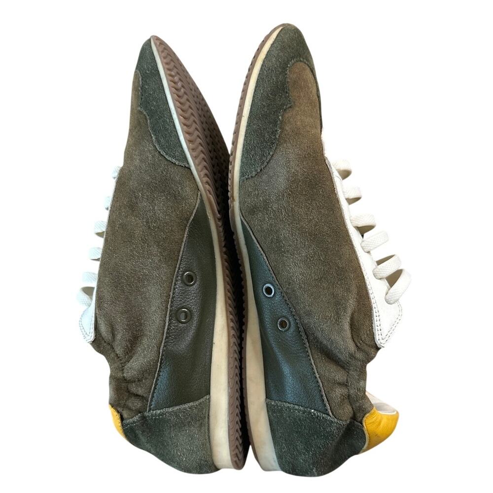 Tory Burch Retro Olive‎ Suede Trainers Sneakers Size 9 - Picture 7 of 9